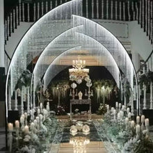 Load image into Gallery viewer, LED Light Stand with Crystal Curtains