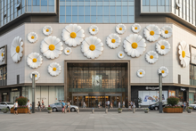 Load image into Gallery viewer, Giant waterproof EVA daisy flowers wall decor for party, wedding and event decoration