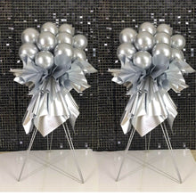 Load image into Gallery viewer, DIY Disco Ball Silver Balloon Stand Bouquets Luxury Event design
