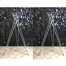 Load image into Gallery viewer, silver metal flower stand
