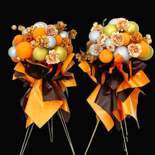 Load image into Gallery viewer, Organge Balloon Stand Bouquets fall wedding Party decorations