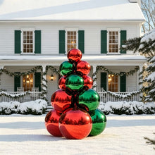 Load image into Gallery viewer, 13 PCS Inflatable Big Shiny Ball 5-Layer Christmas Tree Holiday Display