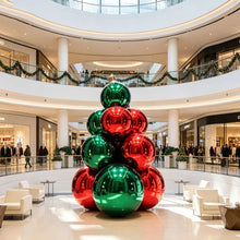 Load image into Gallery viewer, Inflatable Chrome Mirror Ball Set Christmas Tree ornament Decor