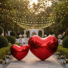 Load image into Gallery viewer, 6ft Big Inflatable Chrome Heart Ball – Wedding, Valentines & Event Decoration