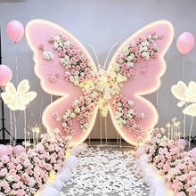 Load image into Gallery viewer, 5FT/6FT Oversized Flower Butterfly Weeding Party Backdrop Decor