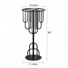Load image into Gallery viewer, Black Table Centerpiece 35" Birthday Party floral design