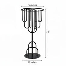 Load image into Gallery viewer, Black Table Centerpiece 35" Birthday Party floral design