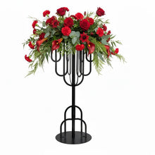 Load image into Gallery viewer, flower Table Centerpiece 35" black theme wedding Party floral design