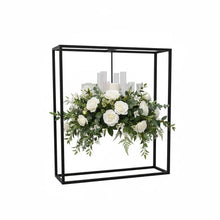 Load image into Gallery viewer, candle holder centerpiece 47 inches tall for black themed wedding and party table decor