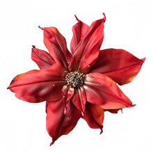 Load image into Gallery viewer, Giant handmade red poinsettia Christmas flower decoration for holiday events and parties