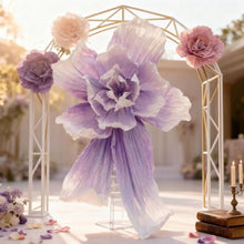 Load image into Gallery viewer, purple Giant Paper flower indoor wedding backdrop decor
