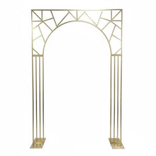 Load image into Gallery viewer, Gold Metal Arch Wedding Backdrop Premium Event Stand