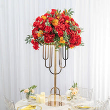 Load image into Gallery viewer, red flower Flower Stand Centerpiece 35" Wedding Event floral decoration