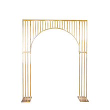 Load image into Gallery viewer, Gold Stainless Steel Wedding Arch Backdrop Stand