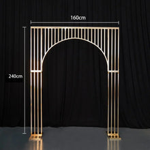 Load image into Gallery viewer, Stainless Steel Wedding Arch Backdrop Stand