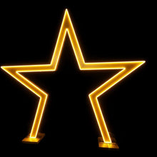 Load image into Gallery viewer, gold star backdrop for birthday party light decor