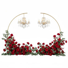 Load image into Gallery viewer, Gold Wedding Metal Arch Stands Set of 2 PCS Premium Event Backdrop