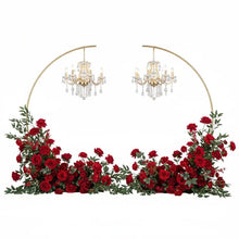 Load image into Gallery viewer, Gold Wedding Metal Arch Stands Set of 2 PCS Premium Event Backdrop