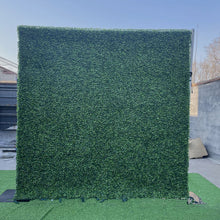 Load image into Gallery viewer, Green artificial hedge wall backdrop 8x8ft for wedding ceremony and party decoration