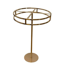 Load image into Gallery viewer, metal centerpiece stand with elegant gold finish for wedding and party table decorations