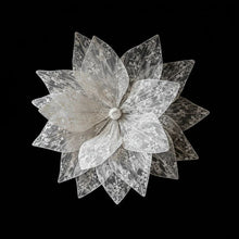 Load image into Gallery viewer, Oversized white lace flower decor wedding event decoration