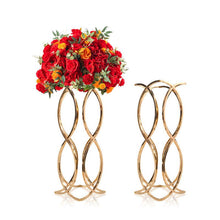 Load image into Gallery viewer, Luxury Flower Table Centerpiece Stands 4 PCS wedding floral decor