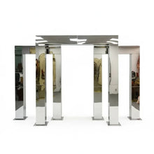 Load image into Gallery viewer, Premium silver stainless steel wedding arch indoor evemt design