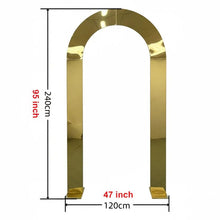 Load image into Gallery viewer, Stainless steel wedding arch backdrop stand for ceremony and event decoration