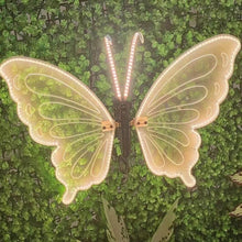 Load image into Gallery viewer, Large LED butterfly decoration with auto-moving wings for wedding and party events