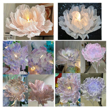 Load image into Gallery viewer, Automatic blooming giant flower lamp with LED lights for wedding ceremony decor