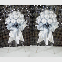 Load image into Gallery viewer, silver balloon stand bouquets for party planners