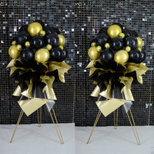 Load image into Gallery viewer, black balloon stand bouquet decor