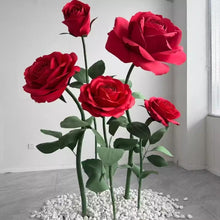 Load image into Gallery viewer, red large rose flower wedding party decoration