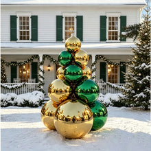 Load image into Gallery viewer, Inflatable Chrome Mirror Ball Christmas Ornament Decoration