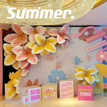 Load image into Gallery viewer, Premium giant flower wall decor - handmade paper flowers for party backdrop