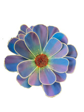 Load image into Gallery viewer, Blue LED giant flower wall backdrop for luxury events, bridal showers, and photo booths