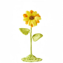 Load image into Gallery viewer, Giant fluffy sunflower decoration 22 inches for window display, events, weddings and storefronts