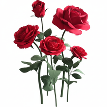 Load image into Gallery viewer, Giant EVA Rose Flower Set red wedding event decor