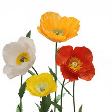 Load image into Gallery viewer, Giant yellow poppy flowers birthday party decor