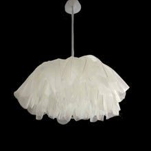 Load image into Gallery viewer, Luxury giant paper flower ceiling decor with LED lights for elegant wedding reception