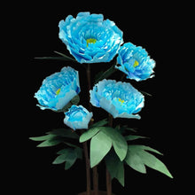 Load image into Gallery viewer, Blue giant peony flower decoration for party backdrop - customizable event decor