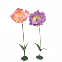 Load image into Gallery viewer, Free-standing giant paper flower arrangement for wedding ceremony and event backdrop decoration