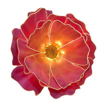 Load image into Gallery viewer, LED giant flower wall backdrop for indoor wedding decoration with illuminated paper flowers