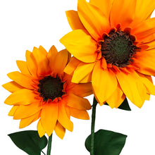 Load image into Gallery viewer, Giant sunflower arrangement window display - waterproof fall event decoration