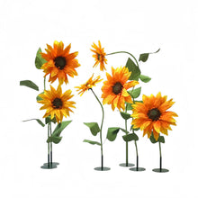 Load image into Gallery viewer, large paper sunflower fall event decor