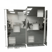 Load image into Gallery viewer, Elegant silver metal arch wedding backdrop frame for welcome displays