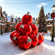 Load image into Gallery viewer, red inflatable mirror ball big shiny ball christmas ball decoration