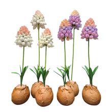 Load image into Gallery viewer, Large paper flower window display decor giant hyacinth retail backdrop