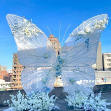 Load image into Gallery viewer, White Butterfly Backdrop Decor - Elegant Free-Standing Metal Design for Wedding Events & Luxury Celebrations