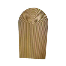 Load image into Gallery viewer, Customizable 7ft wood arch backdrop for party decorations and photo booth setup